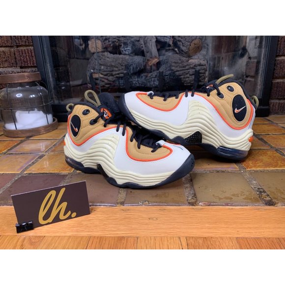 Mens 6 Nike Air Penny 2 “Wheat Gold” Athletic Basketball Sneakers DV7229-700 - Picture 7 of 8